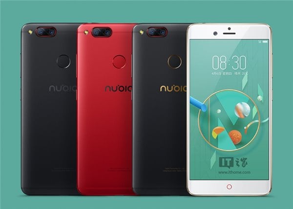 Cores do ZTE Nubia Z17 Mini