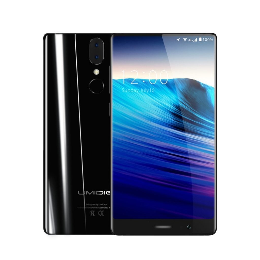 Celular Umidigi Crystal na cor preta