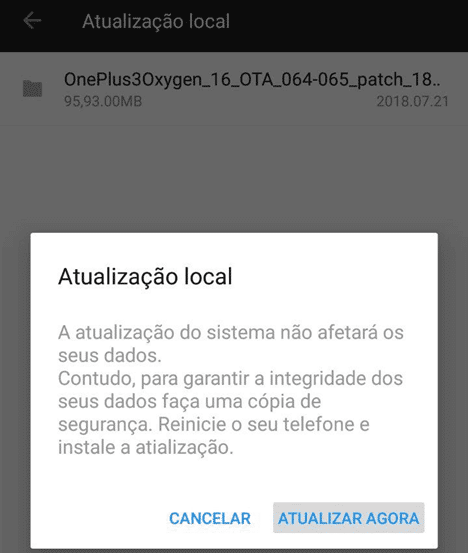 Atualização local 