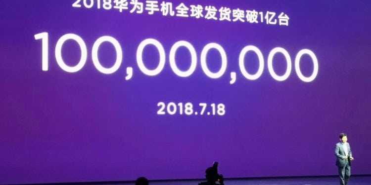 Huawei anuncia venda de 100 milhões de smartphones entre janeiro e julho de 2018