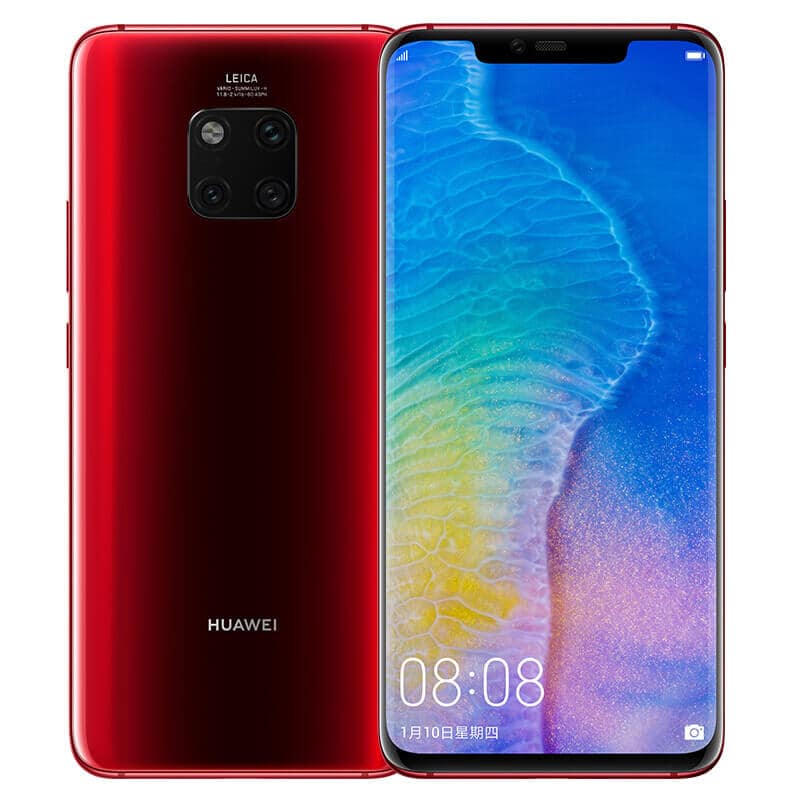 Imagem do Huawei Mate 20 Pro na cor vermelha