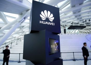Foto do logo da Huawei