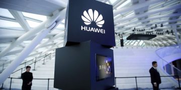 Foto do logo da Huawei
