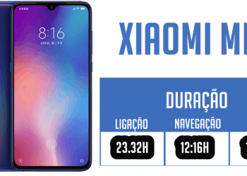 Duração de bateria do Xiaomi Mi 9 em teste feito pelo GSMARENA