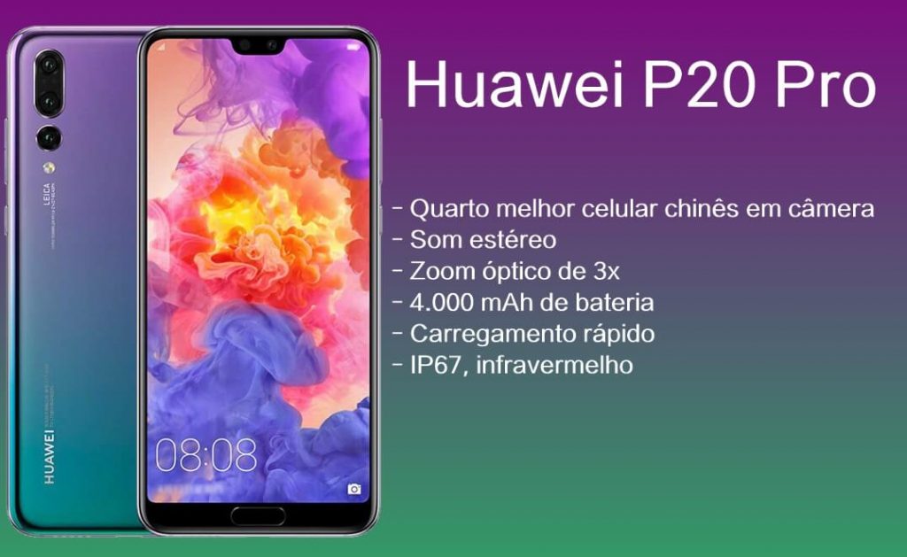 Ficha técnica do Huawei P20 Pro